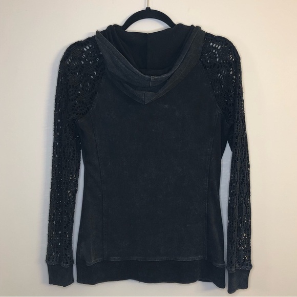 Warehouse One Hoodie/Crochet Style Sleeve/Womens/Small - Picture 3 of 4